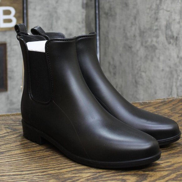 NWT A New Day Women's Chelsea Rain Boots 53847121 Black 6M 6 M - Picture 2 of 7